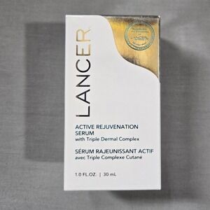 New Lancer Skincare Active Rejuvenation Serum Triple Dermal Complex Daily Sealed